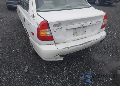 2000 Hyundai Accent Gl from USA, damaged, VIN KMHCG45G8YU031907